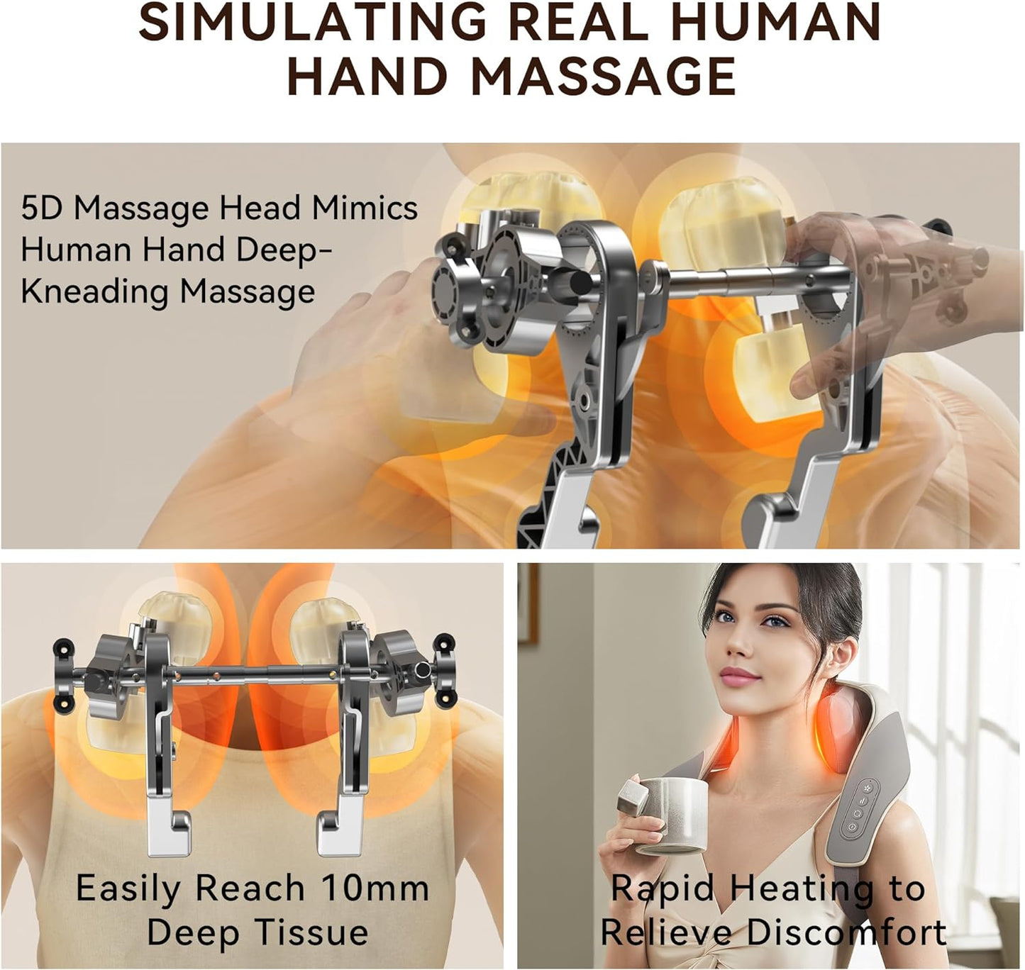 Relieve Discomfort with Our Innovative Shoulder Neck Massager - Your Solution to Pain-Free Living! - HIVAGI®