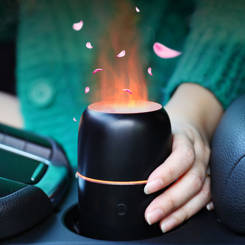 HIVAGI® 3D Flame Humidifier Ultrasonic Nebulizer - Aroma Diffuser with Color Changing LED Lights - Ideal for Home, Gym, Yoga. - HIVAGI®