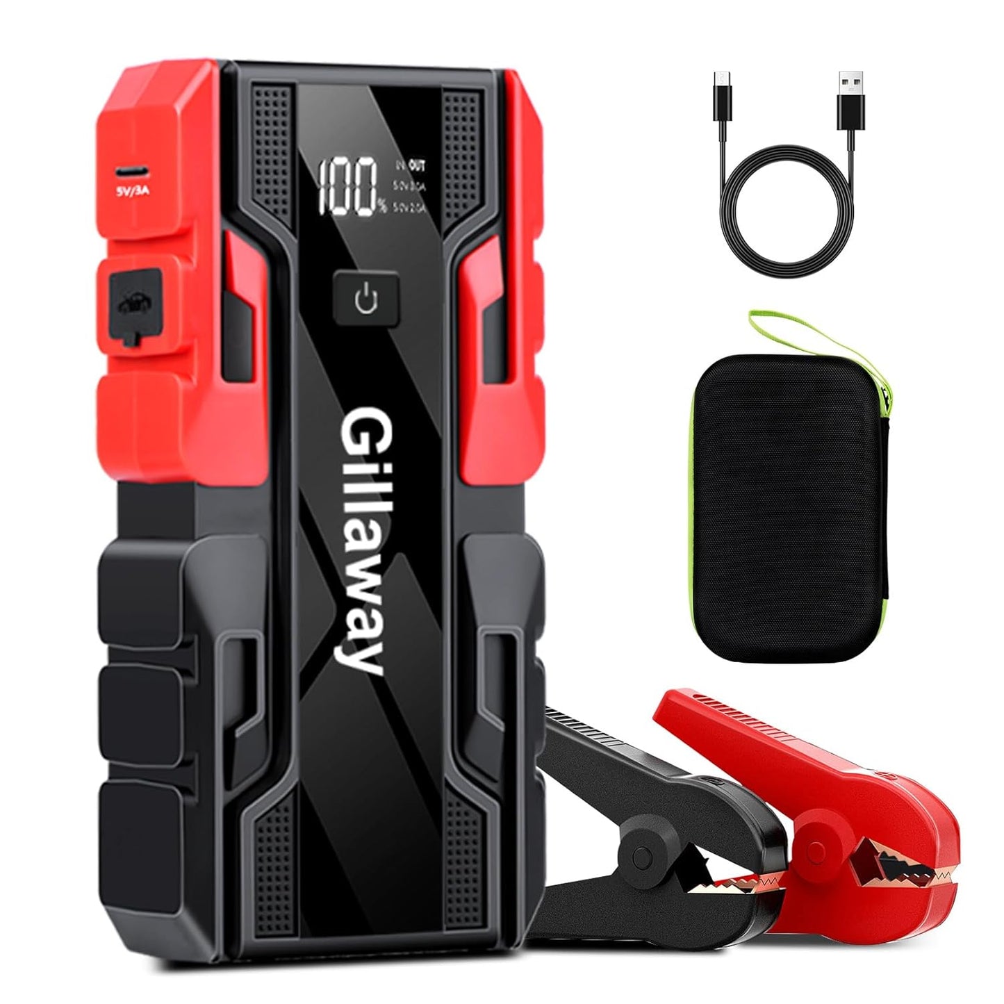 Gillaway 001B 4000A Car Jump Starter: The Ultimate Vehicle Companion.