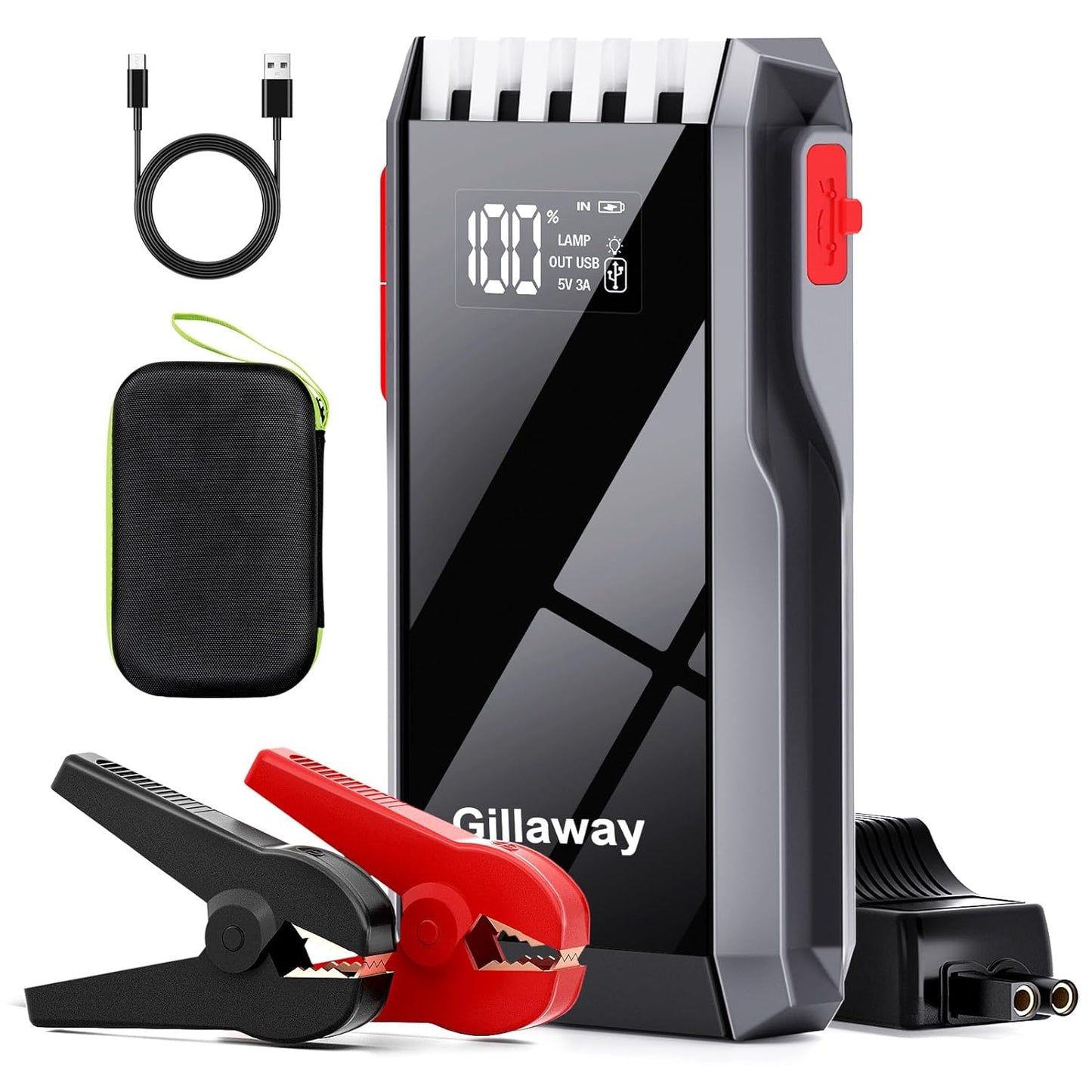 Gillaway 012 Jump Starter 4000A for 10.0L Gas & 8.0L Diesel Engines.