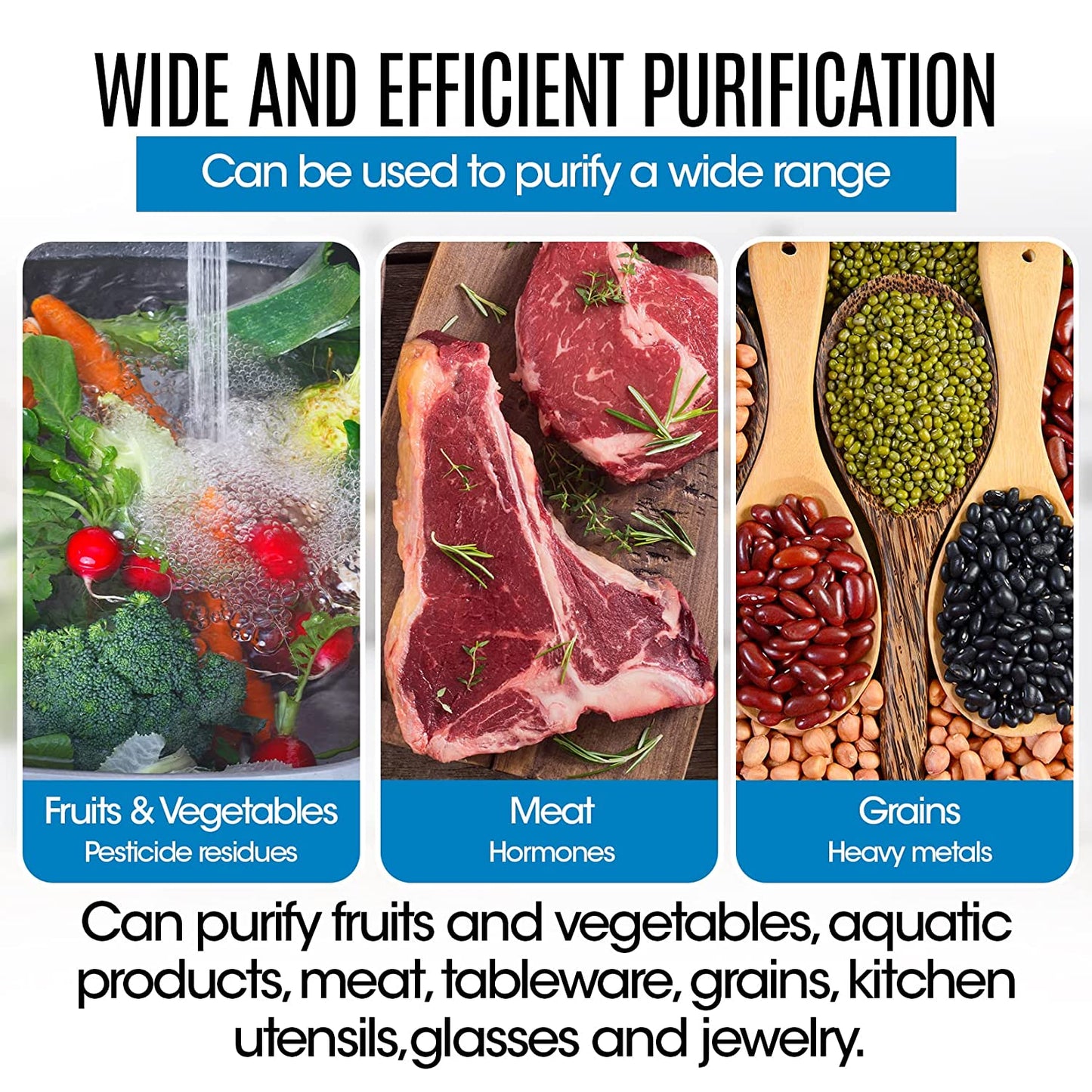 HIVAGI® Fruit and Vegetable Cleaner with OH-ion Purification Technology- Keep Your Produce Safe and Healthy. - HIVAGI®