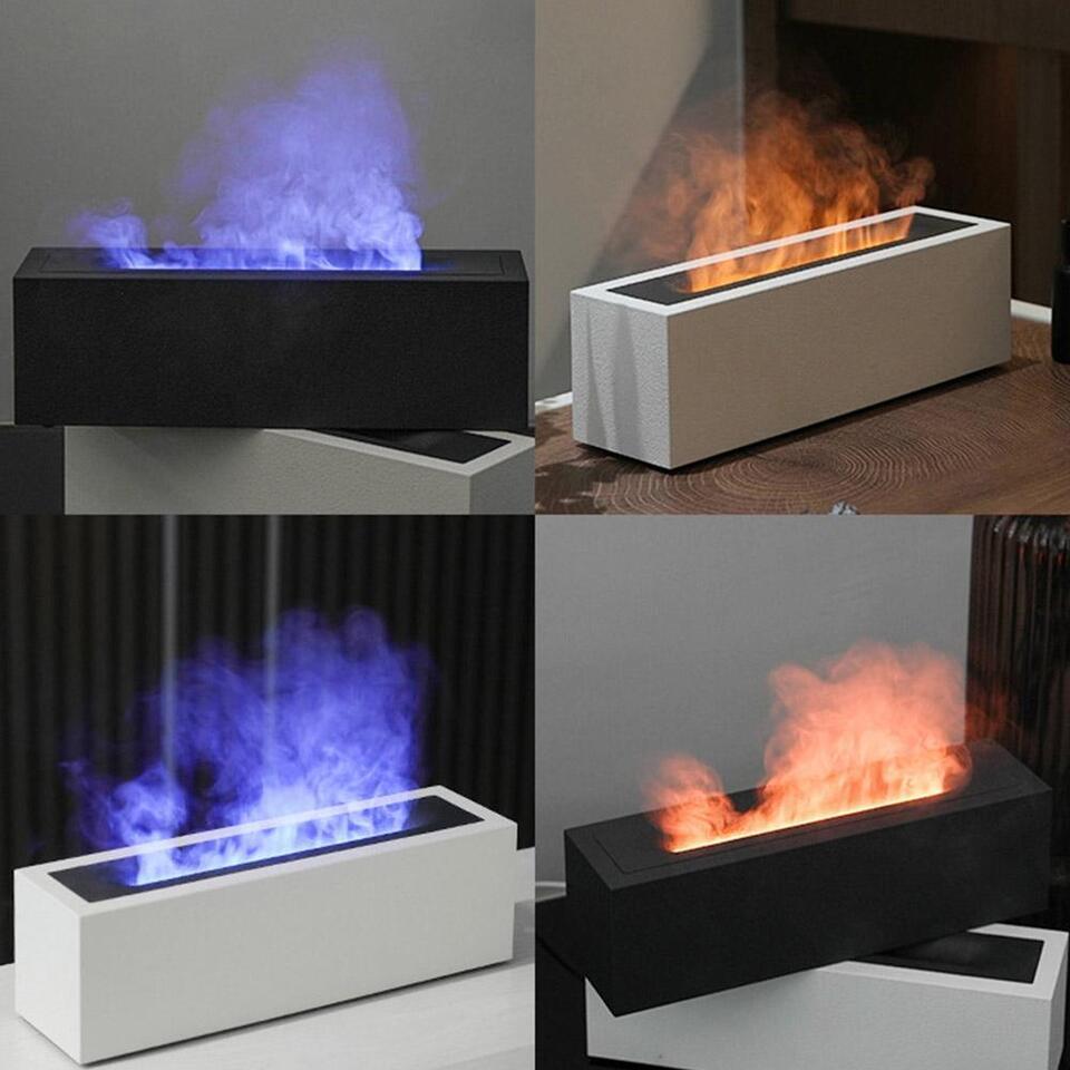 Flame Diffuser Humidifier - Ultrasonic Aroma Diffuser with USB - 200ml Essential Oil Diffuser for Cool Mist Humidification - HIVAGI®
