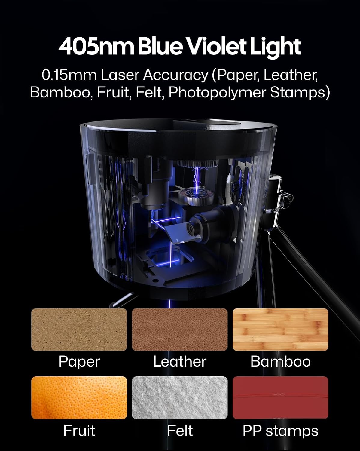 LaserPecker LP1 Pro Starter Kit - Mini Laser Engraver for DIY Projects & Gifts.