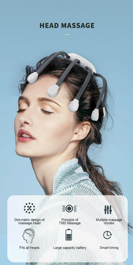 HIVAGI® Octopus Head Massager: Stress Relief and Relaxation - Electric Scalp Massager. - HIVAGI®