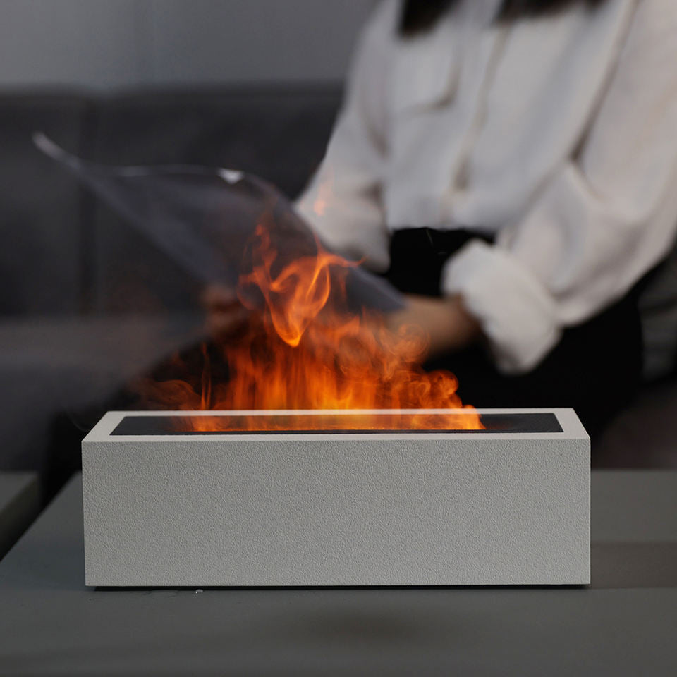 Flame Diffuser Humidifier - Ultrasonic Aroma Diffuser with USB - 200ml Essential Oil Diffuser for Cool Mist Humidification - HIVAGI®