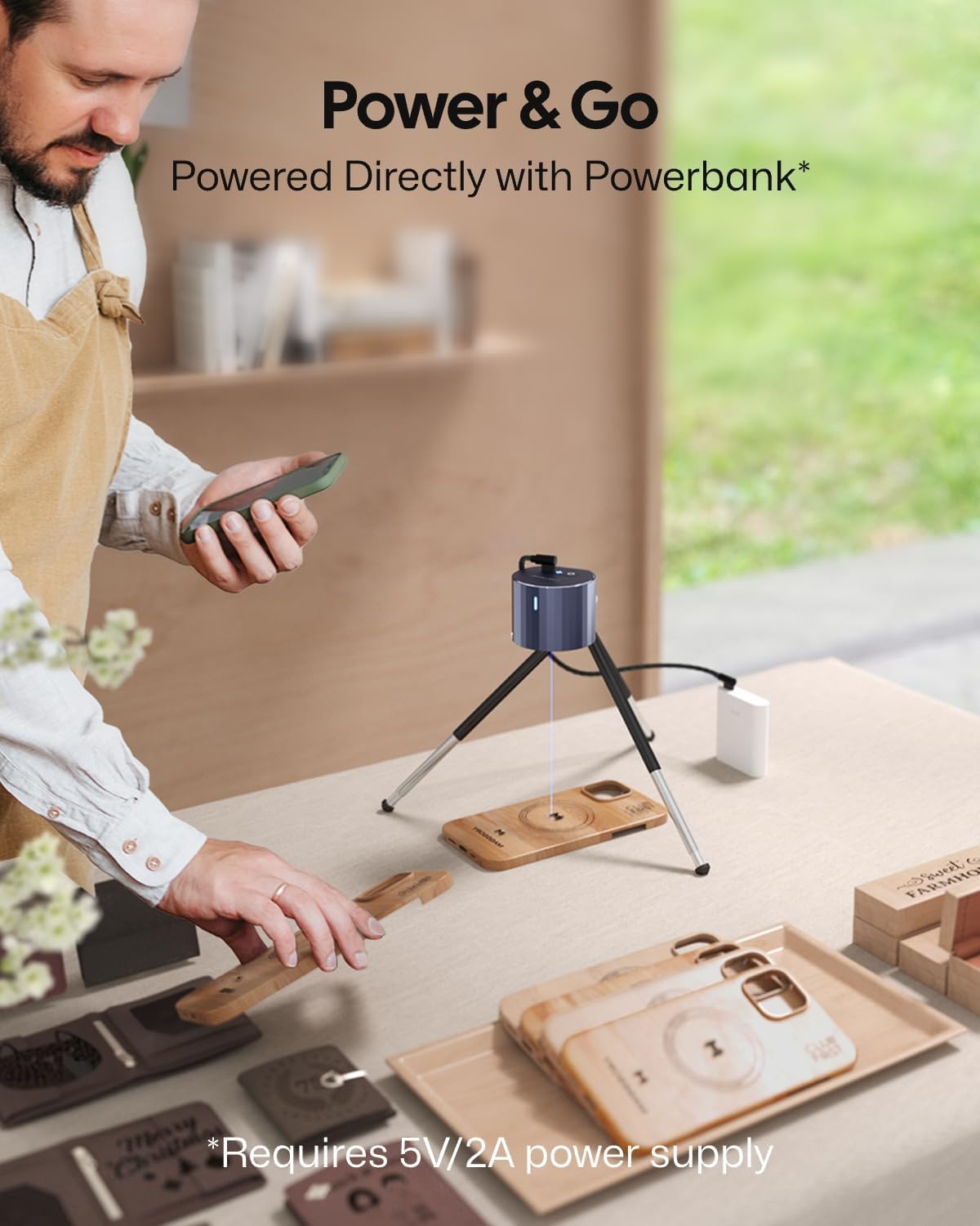 LaserPecker LP1 Pro Starter Kit - Mini Laser Engraver for DIY Projects & Gifts.