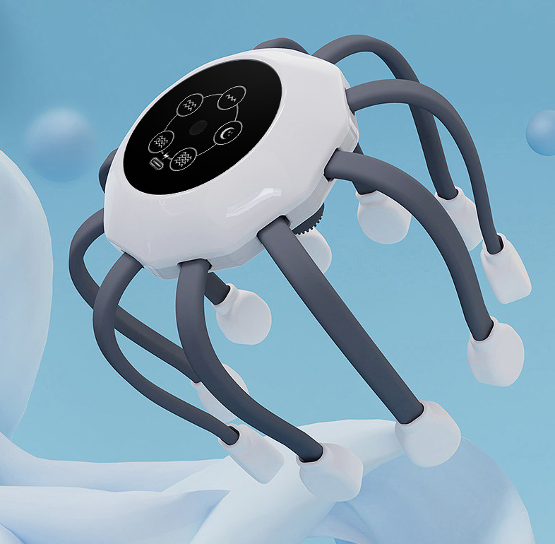 HIVAGI® Octopus Head Massager: Stress Relief and Relaxation - Electric Scalp Massager. - HIVAGI®