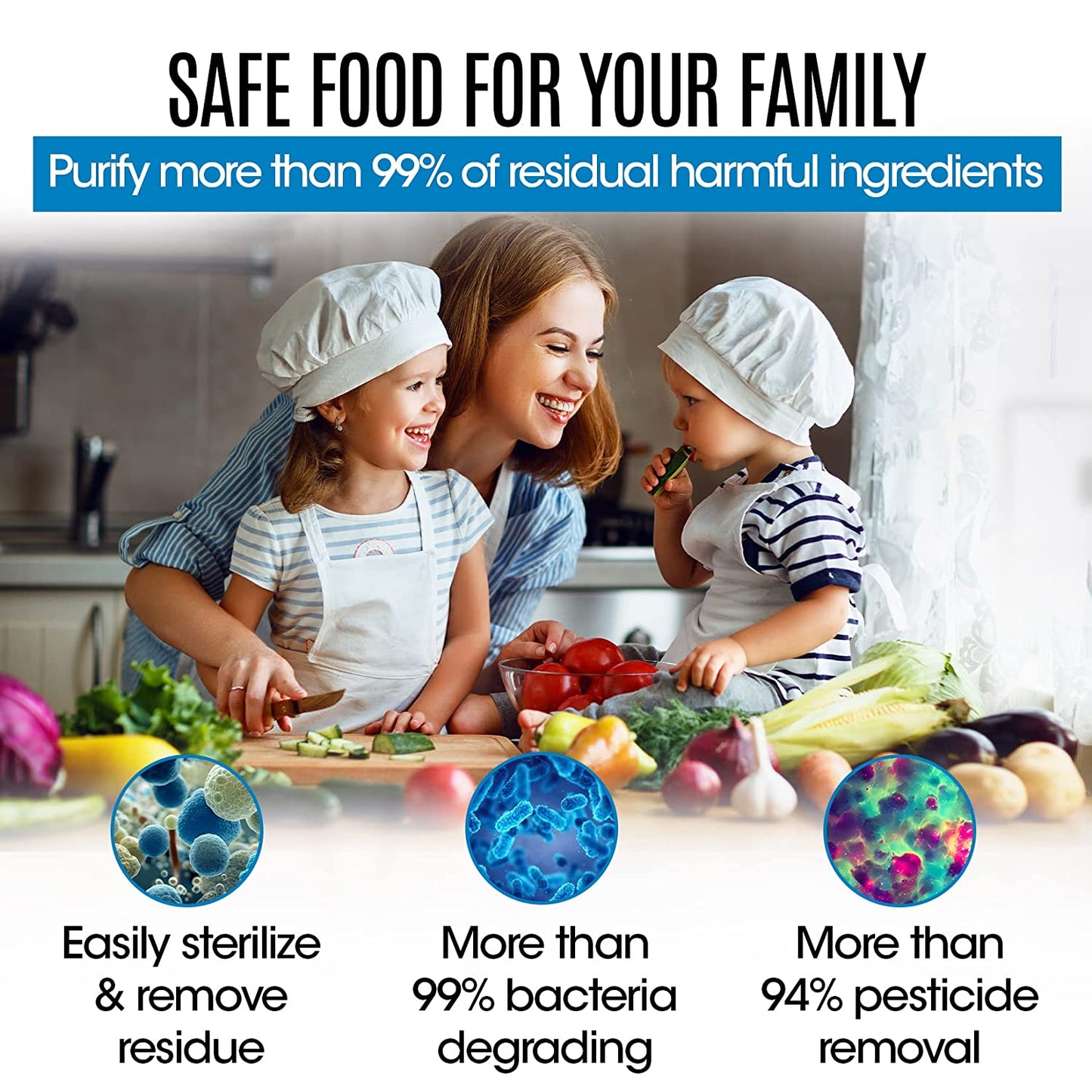 HIVAGI® Fruit and Vegetable Cleaner with OH-ion Purification Technology- Keep Your Produce Safe and Healthy. - HIVAGI®