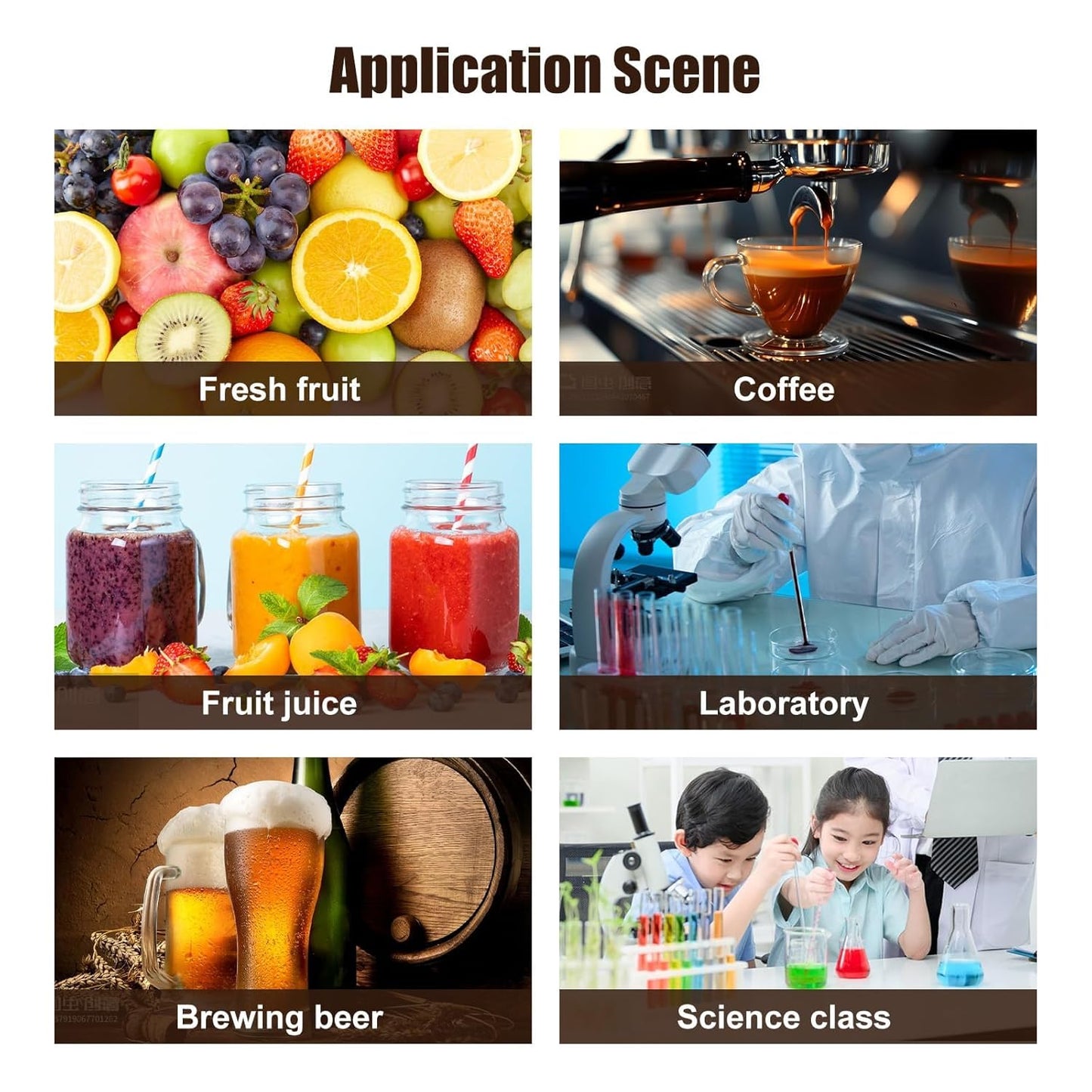 GOYOJO Digital Brix Refractometer 0-55% Range – High Accuracy Sugar Content Meter with ATC for Beer, Wine, Fruit, and Coffee – Handheld Digital Refractometer (GT128)