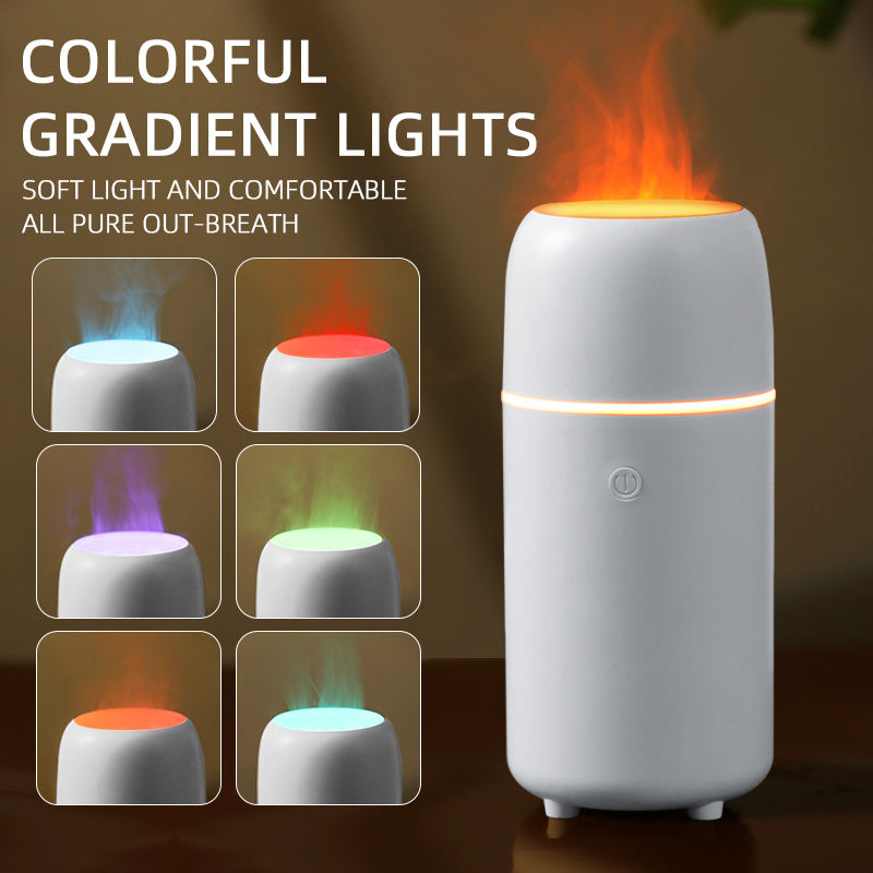 HIVAGI® 3D Flame Humidifier Ultrasonic Nebulizer - Aroma Diffuser with Color Changing LED Lights - Ideal for Home, Gym, Yoga. - HIVAGI®