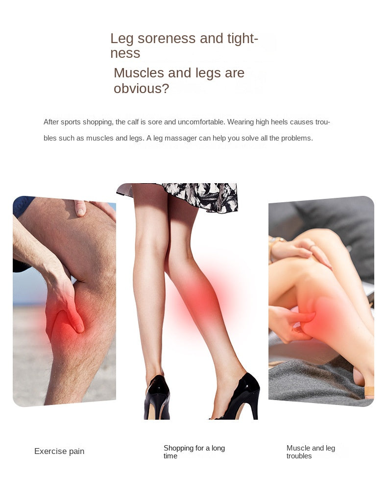 HIVAGI® Leg Massager with Heat, Air Compression Calf Massager, for Edema and Circulation and Muscles Relaxation. - HIVAGI®