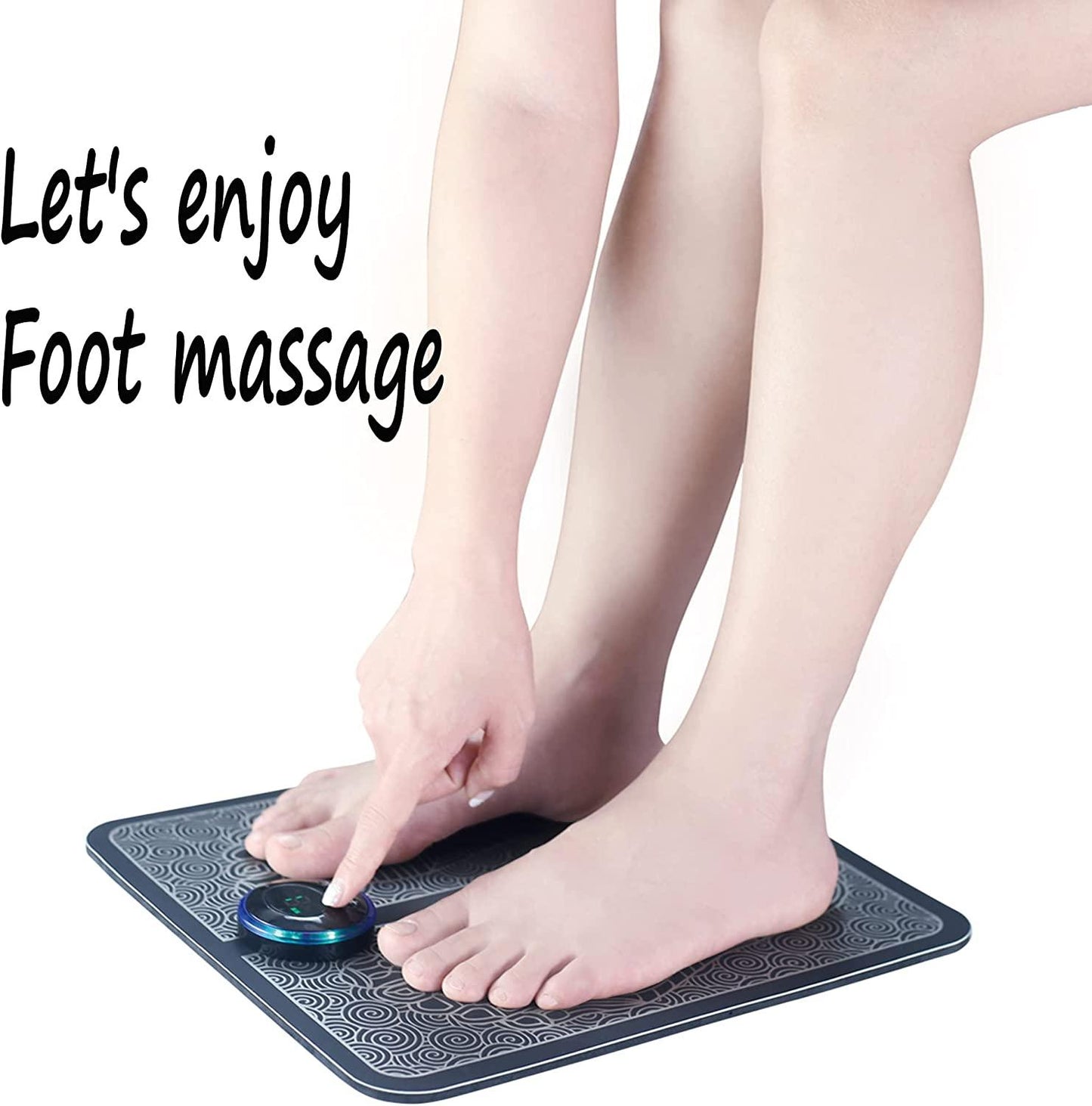 HIVAGI® Foot Massager Mat Pad Relax Feet for Home and Office Use Portable Electric Massage Pad. - HIVAGI®
