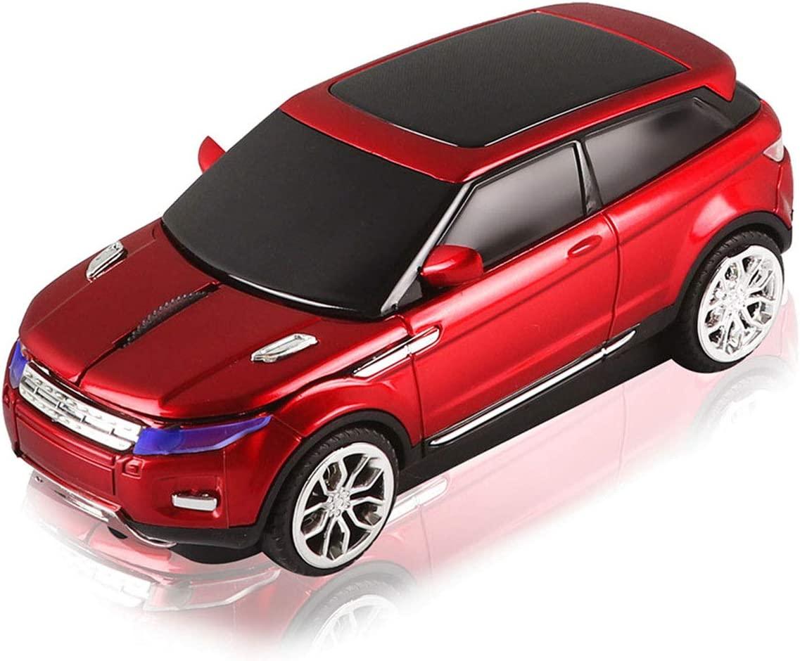 HIVAGI® Wireless Cool SUV Car Shape Mouse With USB Receiver (Red). - HIVAGI®