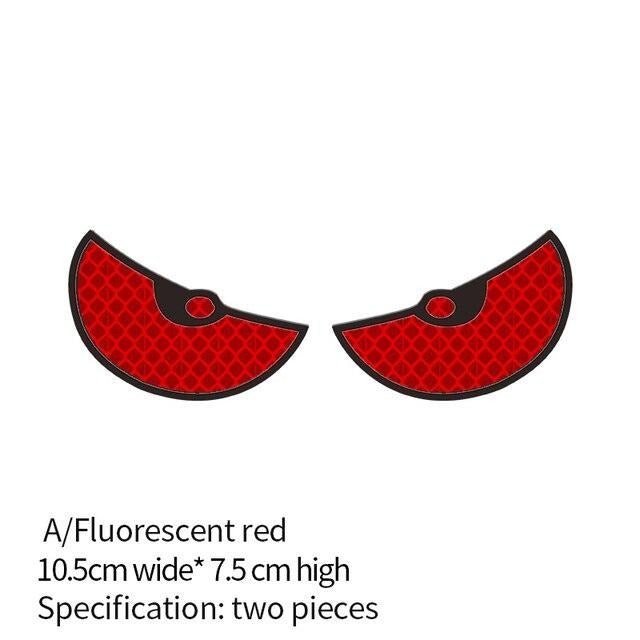 HIVAGI® Stay Safe with Reflecting Car Stickers - Anti-Collision Night Vision Warning Stickers for Cars and Motorcycles (RED). - HIVAGI®