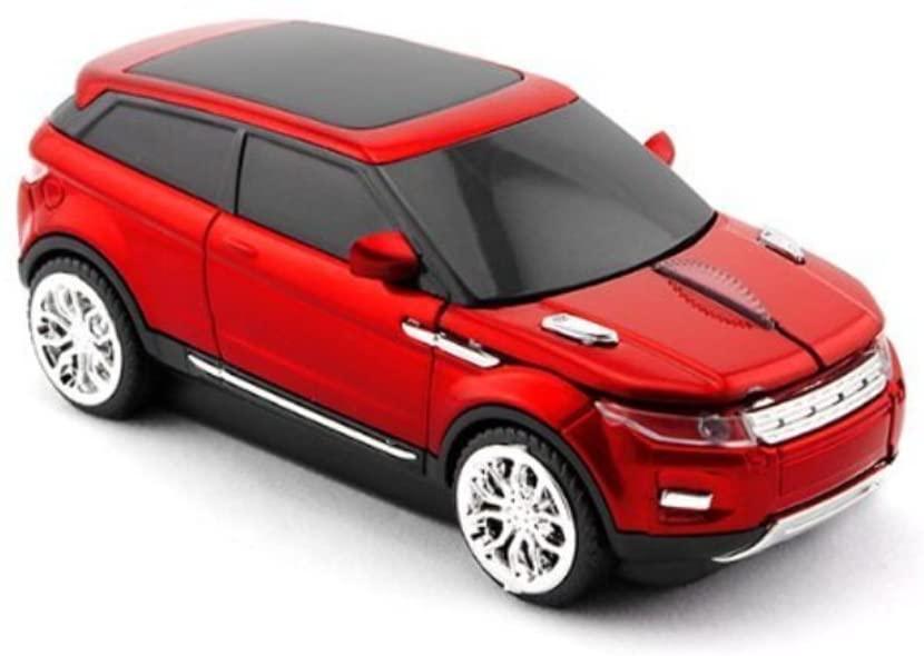 HIVAGI® Wireless Cool SUV Car Shape Mouse With USB Receiver (Red). - HIVAGI®