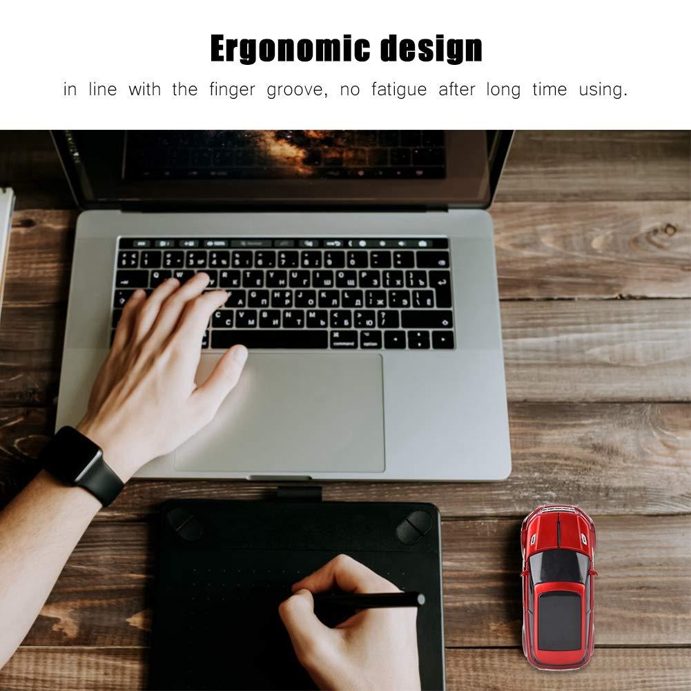 HIVAGI® Wireless Cool SUV Car Shape Mouse With USB Receiver (Red). - HIVAGI®