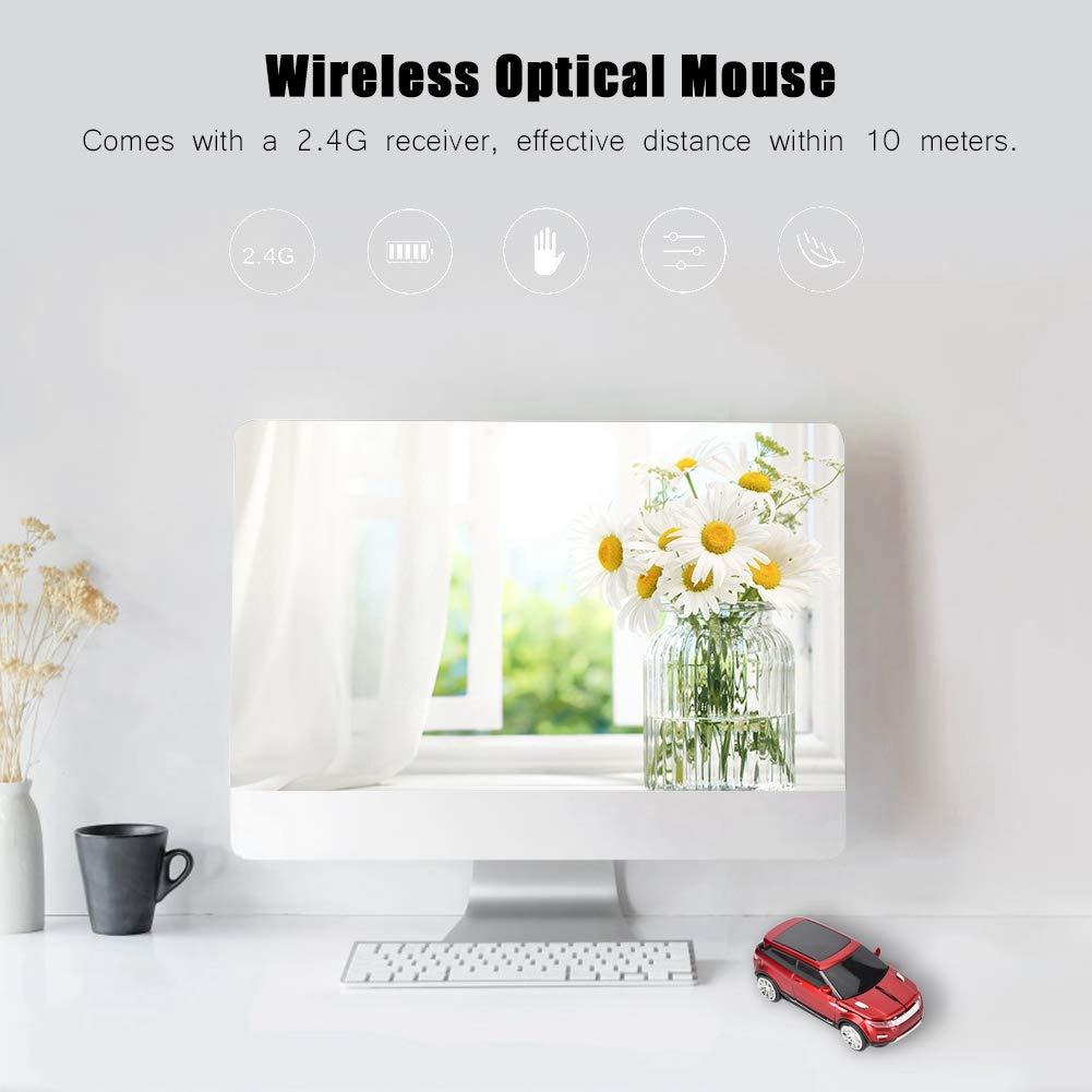 HIVAGI® Wireless Cool SUV Car Shape Mouse With USB Receiver (Red). - HIVAGI®
