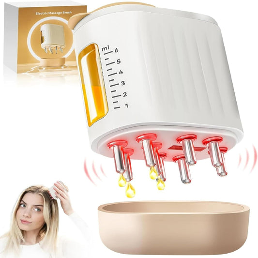 Smart Electric Scalp Massager and Hair Oil Applicator: Red Light Therapy For Hair.