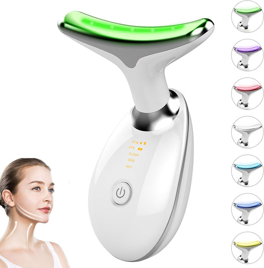 Transform Your Skin with HIVAGI® 7 in 1 Red Light Therapy Face Lift Device: Ultimate Anti-Aging Solution.