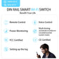 TONGOU SY1 Smart WiFi Switch | Timer, Energy Monitor, Alexa & Google Compatible | DIN Rail | Smart Life/Tuya App