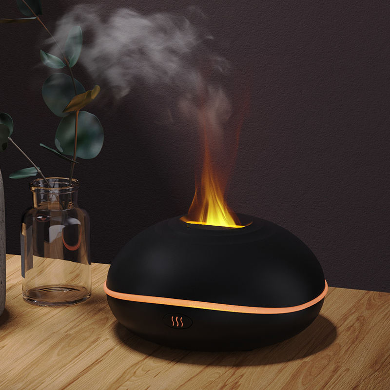 Huga Diffuser HIVAGI® Flame Diffuser Humidifier: Aromatherapy Bliss with LED Lights