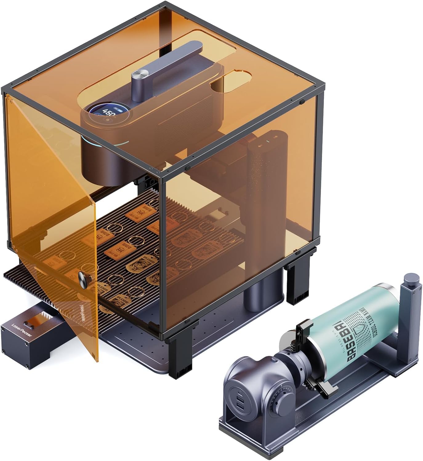 LaserPecker LP4 Dual-Laser Engraver – Best 8K Precision Laser Cutter for Metal, Wood, Jewelry & Acrylic [2025 Edition].