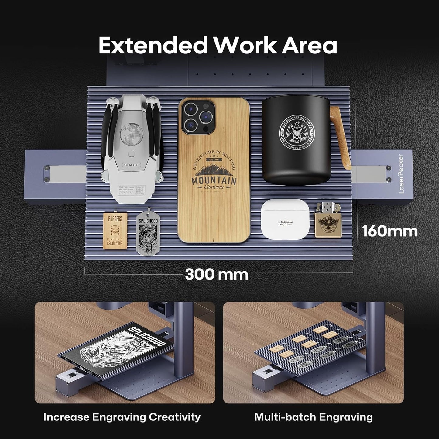 LaserPecker LP4 Dual-Laser Engraver – Best 8K Precision Laser Cutter for Metal, Wood, Jewelry & Acrylic [2025 Edition].