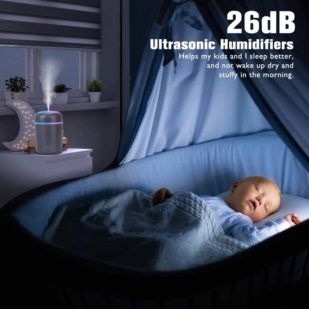 Humidificateur ultrason bébé, 300ml - Mini ours