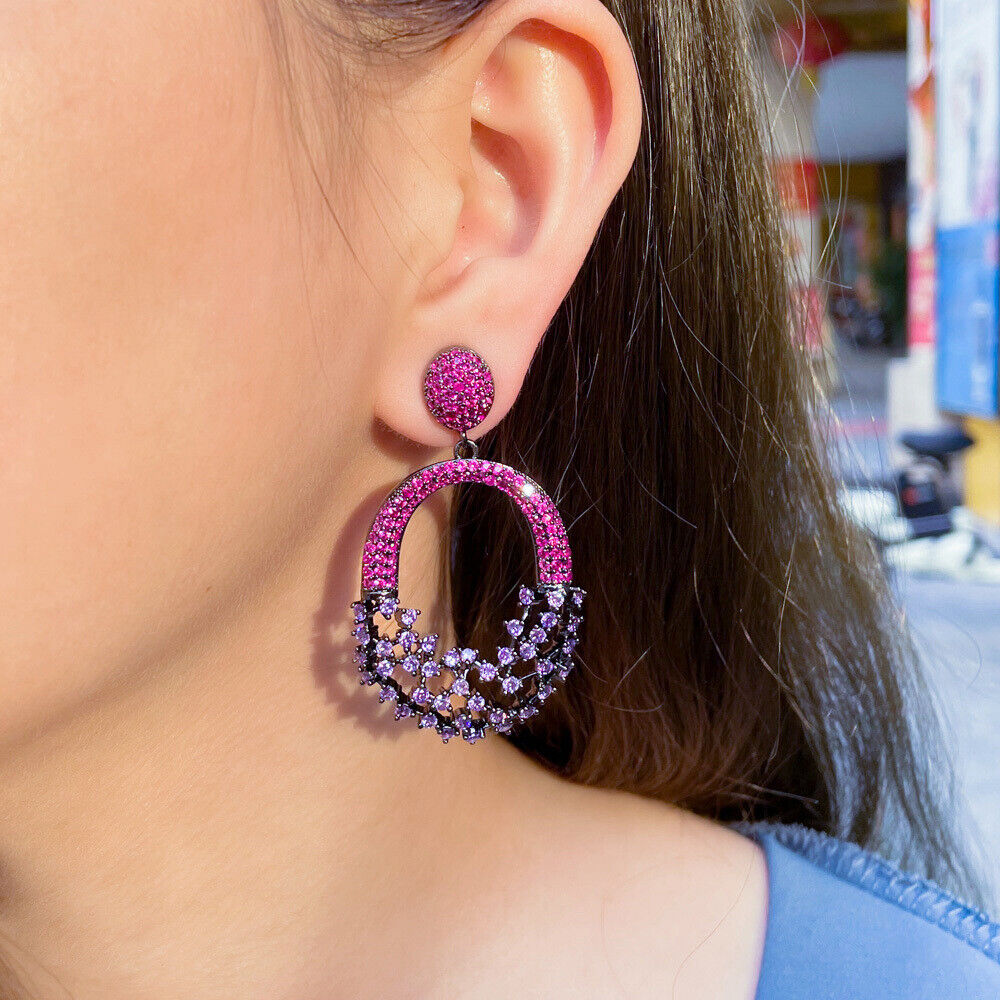 Pink Chandelier Earrings Bridal Earrings Fuchsia Earrings Hot Pink Earrings  Bridesmaid Earrings Crystal Wedding Earrings RP31DD - Etsy | Swarovski bridal  earrings, Crystal earrings wedding, Pink chandelier earrings