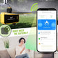 Solar Powered Smart WiFi Water Timer 2 Zone | HIVAGI® Irrigation Controller for Garden.