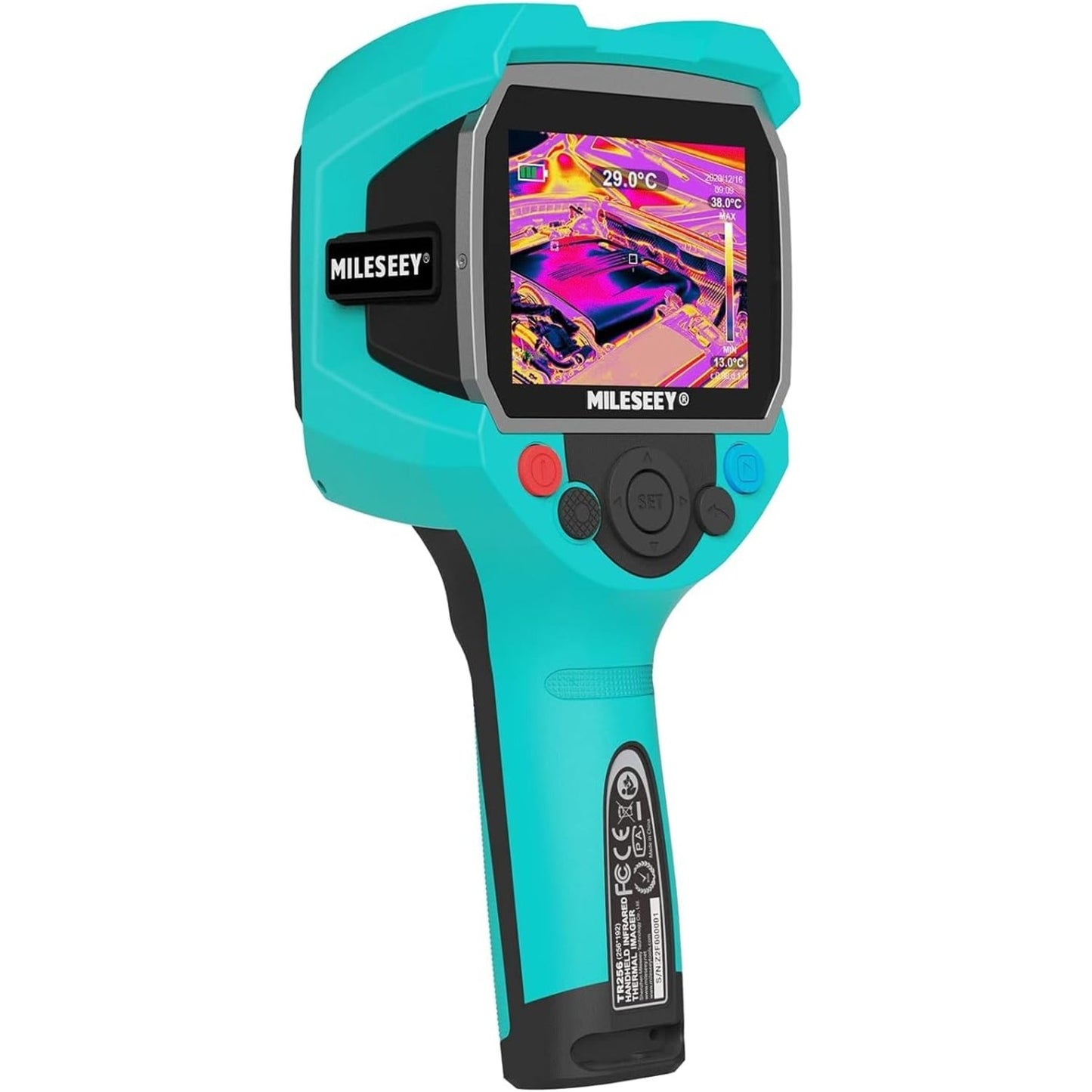 MILESEEY TR256A Thermal Imaging Camera, Handheld 256x192 IR Resolution Thermal Imager with 3.5" Screen, -20°C to 550°C, IP65 Waterproof, Auto Hot/Cold Spot Tracking, 10H Battery Life for HVAC, Electrical, Home Inspection