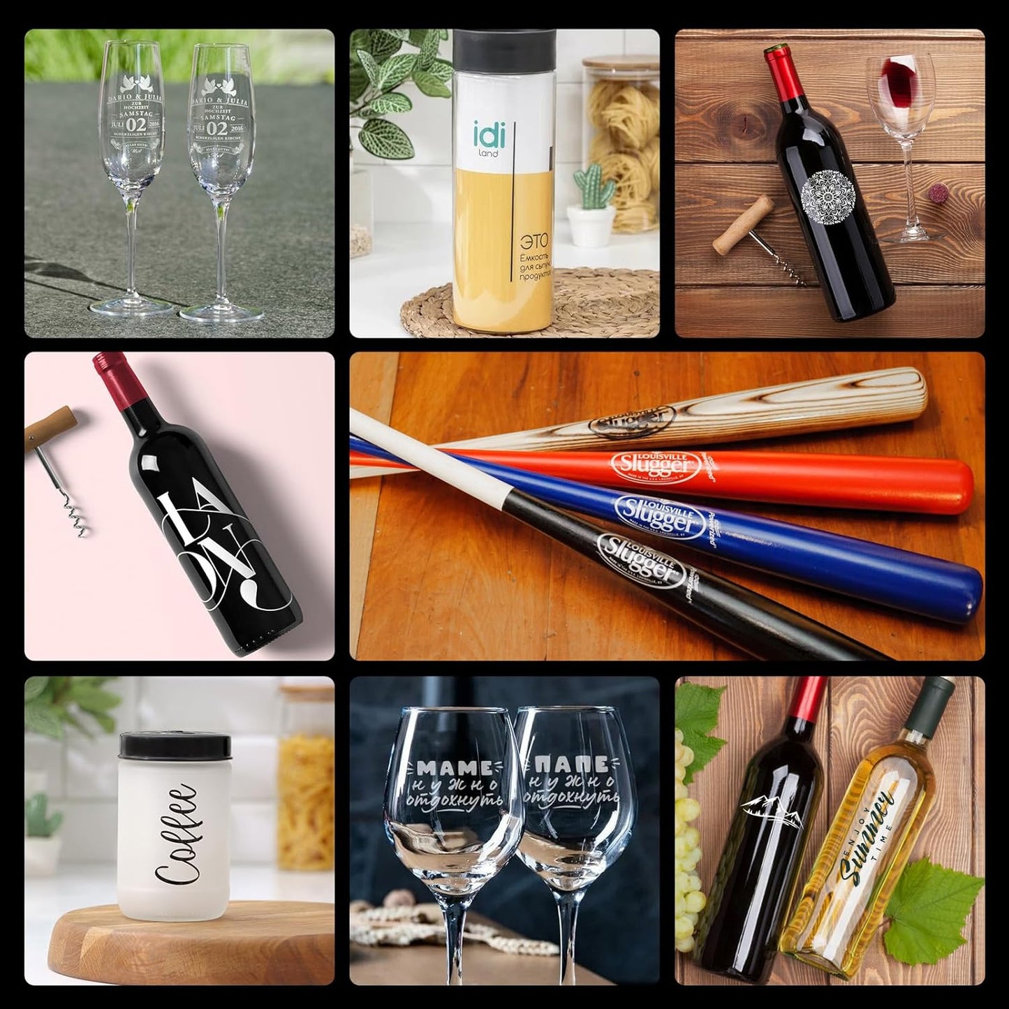 ACMER M2 Laser Rotary Roller – 360° Y-Axis Engraving Tool for Cylindrical Objects | Adjustable Height, Plug & Play.