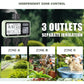 Best Automatic Garden Irrigation Timer with LCD Backlight | 3-Zone Digital Water Controller.