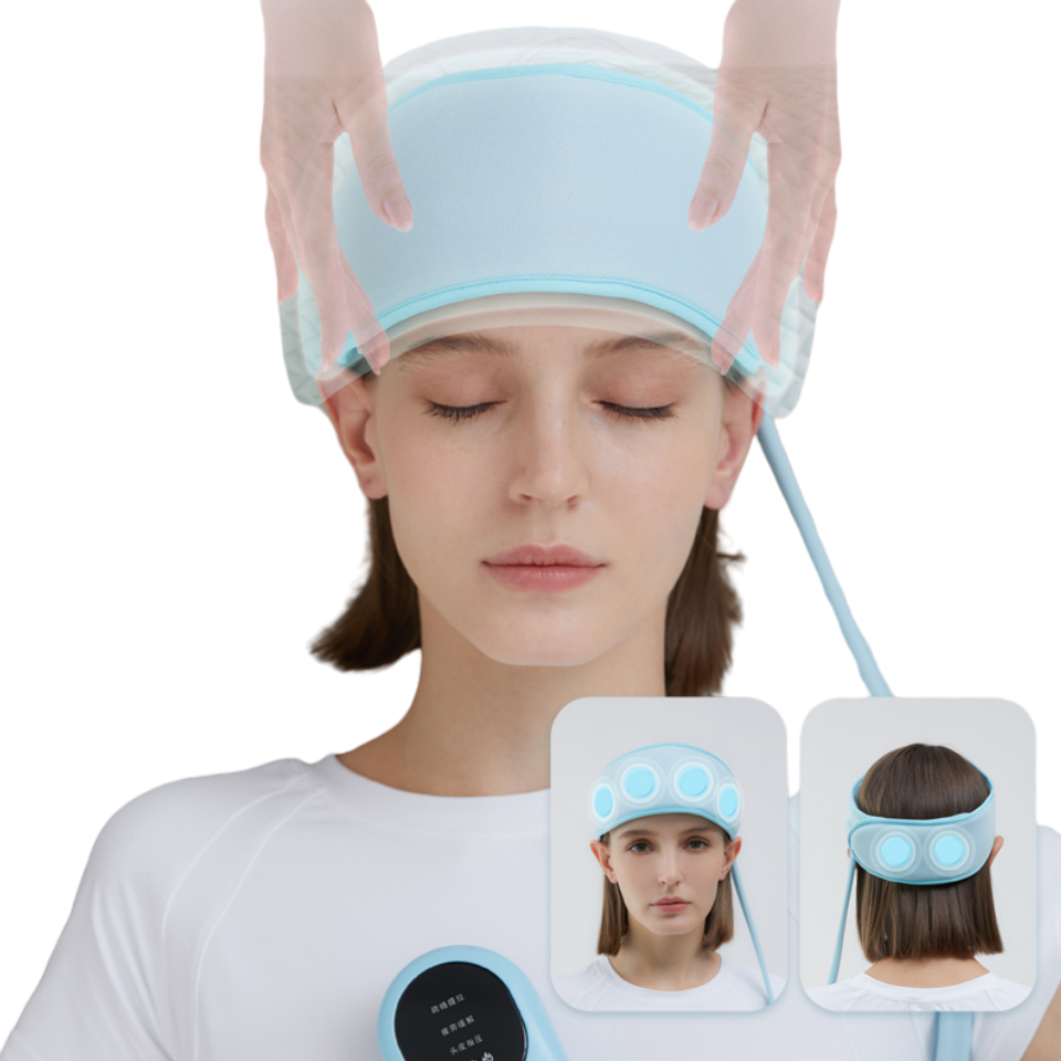 HIVAGI® "Wireless Head Massager with Vibration, Heat, and Air Compression - Relieve Stress and Promote Relaxation" - HIVAGI®