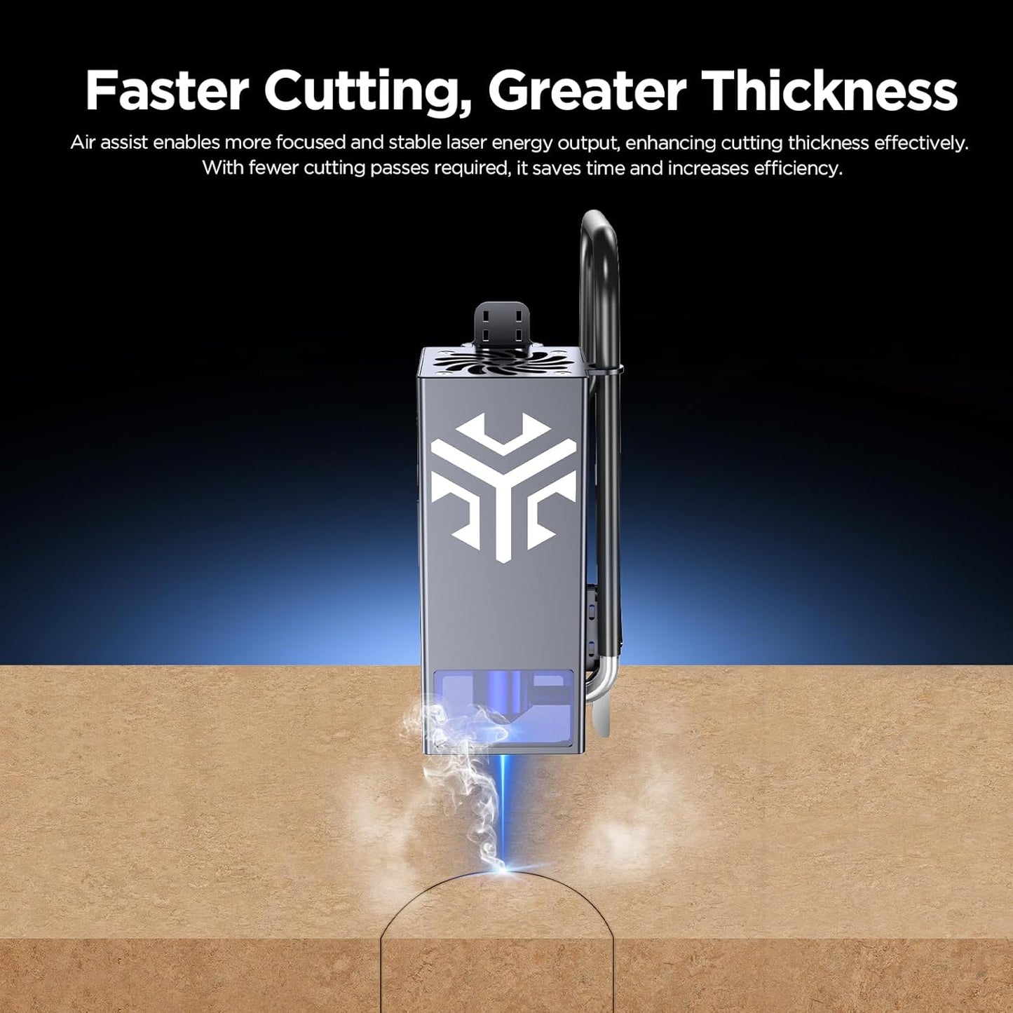 ACMER C4 Laser Air Assist Pump | 30L/min Adjustable Airflow for CNC & Engraving.