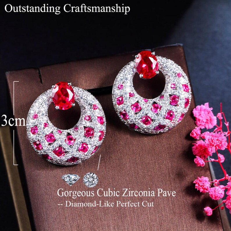 Brown cubic zirconia earrings  AQUASTREET  4048149