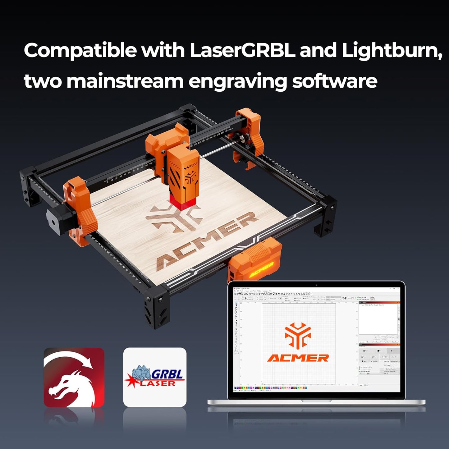 ACMER S2 Laser Engraver & Cutter Machine – 4W / 7W / 12W High Precision DIY Wood, Metal, Acrylic Engraving