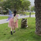 LED Butterfly Wings Costume for Girls - Light Up Princess Cosplay Perfect for Christmas, Festivals, and Birthday Parties.