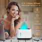 HIVAGI® Essential Oil Diffuser 7 Color 2 Mist Mode Flame Lights, Ultra-Silent Cool Mist Humidifier Aroma Diffuser for Home, Office, Yoga (White). - HIVAGI®