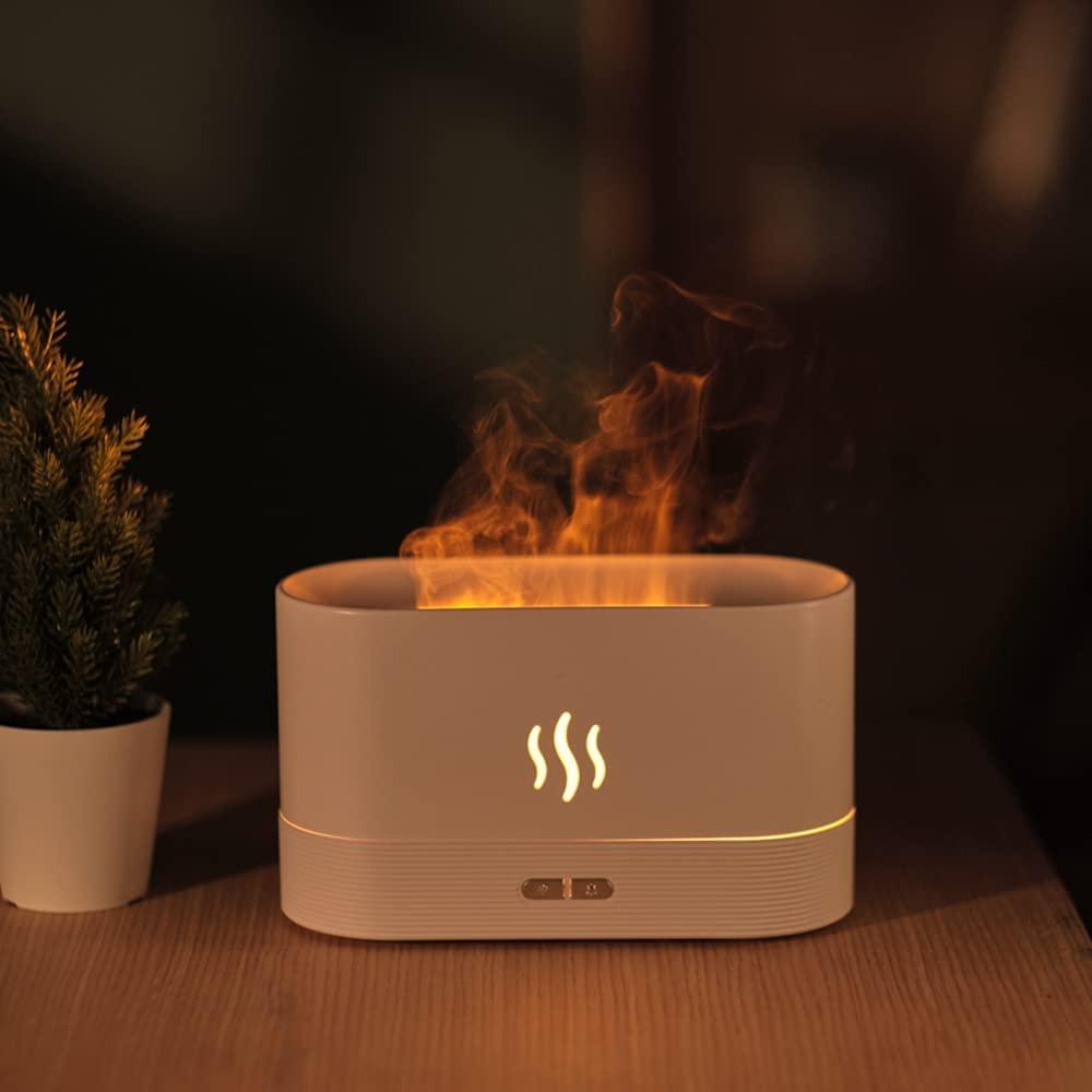 1pc Flame Essential Oil Diffuser Humidifier for Large Room,Air