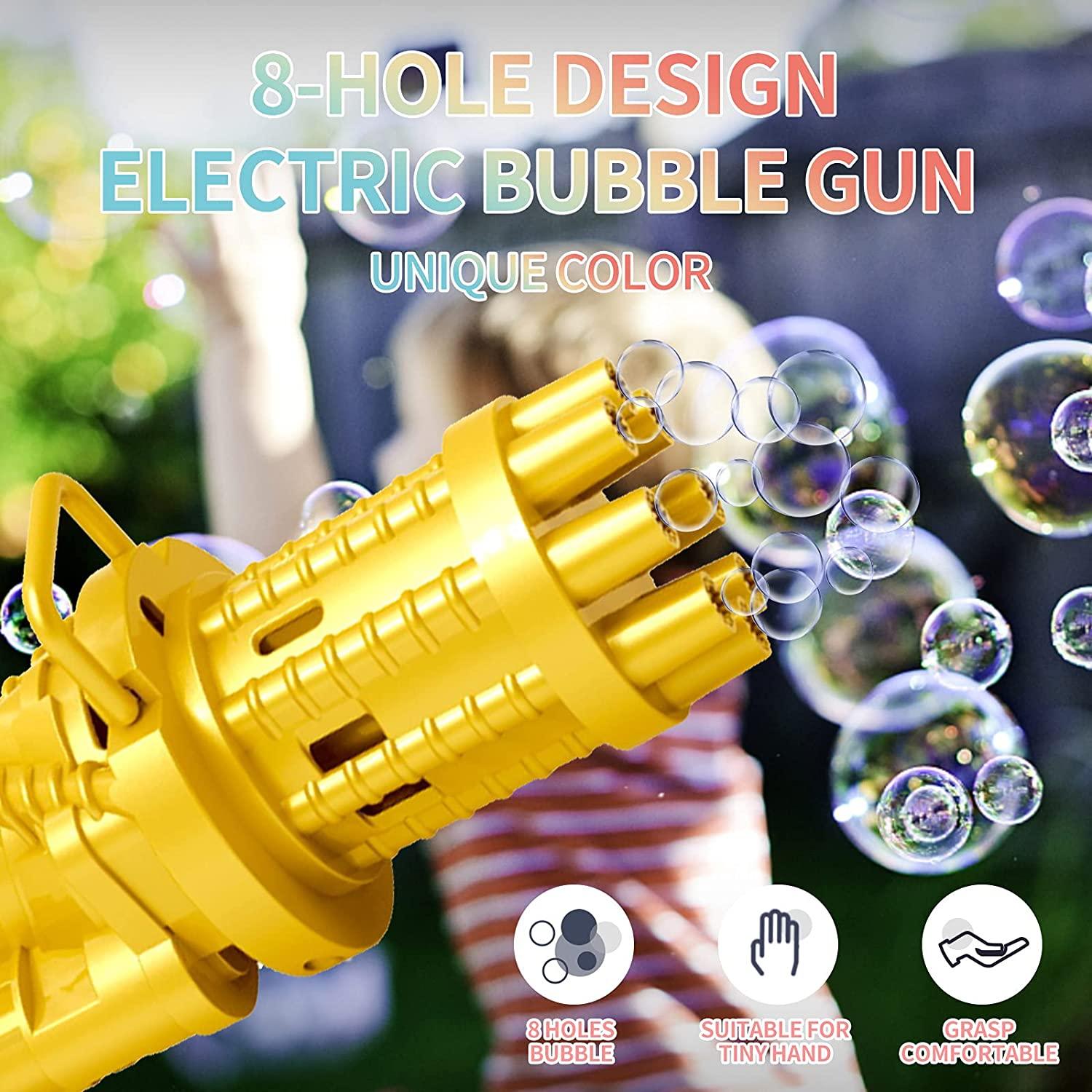 First Play 8-Hole Electric Bubbles Gun for Toddlers Toys,Gatling Bubble  Machine Outdoor