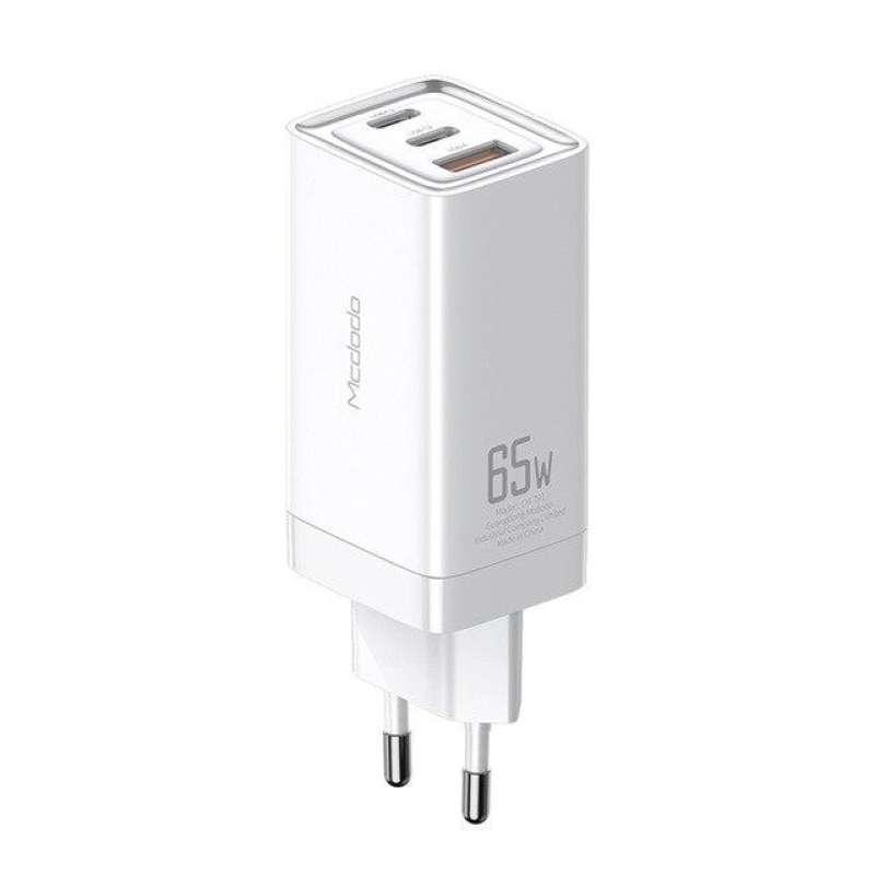 Mcdodo Adaptor High Power USB C Type C 65W GAN Wall Fast Charger White. - HIVAGI®